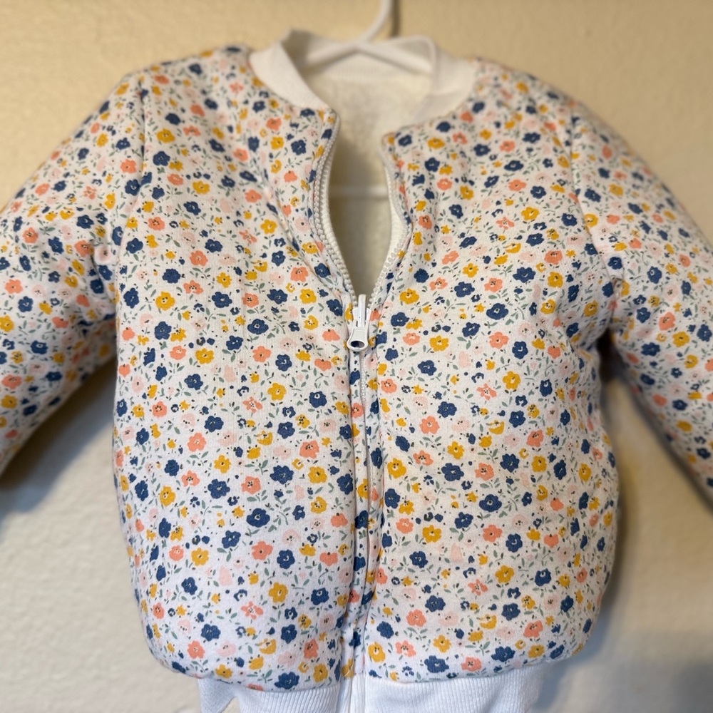 Floral Kids Jacket - Multicolor reversible